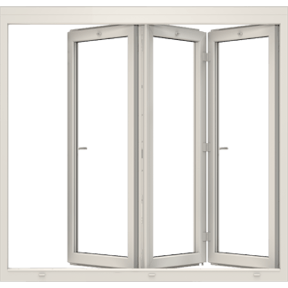 Foldedør PVC Nordan 22x21_3-dører